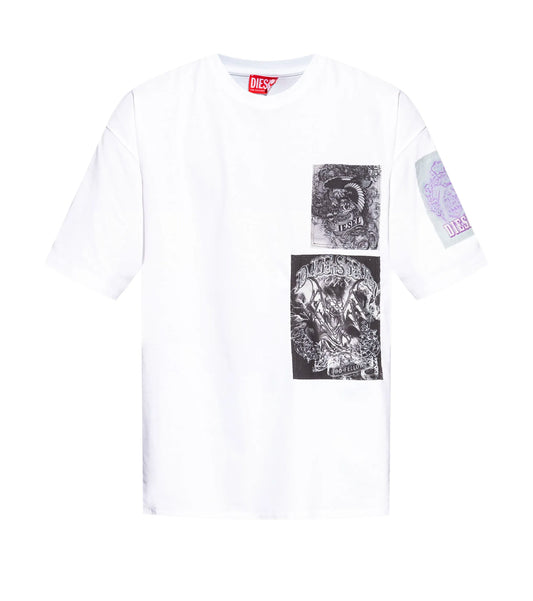 Diesel
graphic-print cotton T-shirt