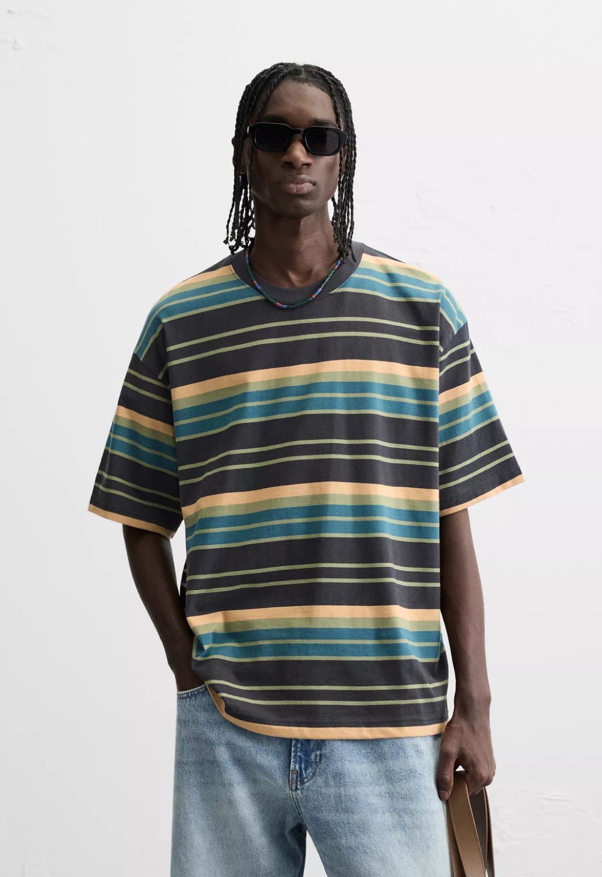 STRIPED JACQUARD T-SHIRT