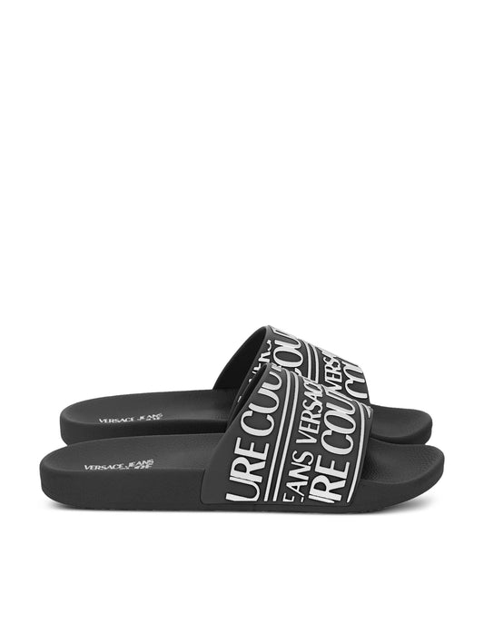 Versace Jeans Couture Rubberised-logo slides