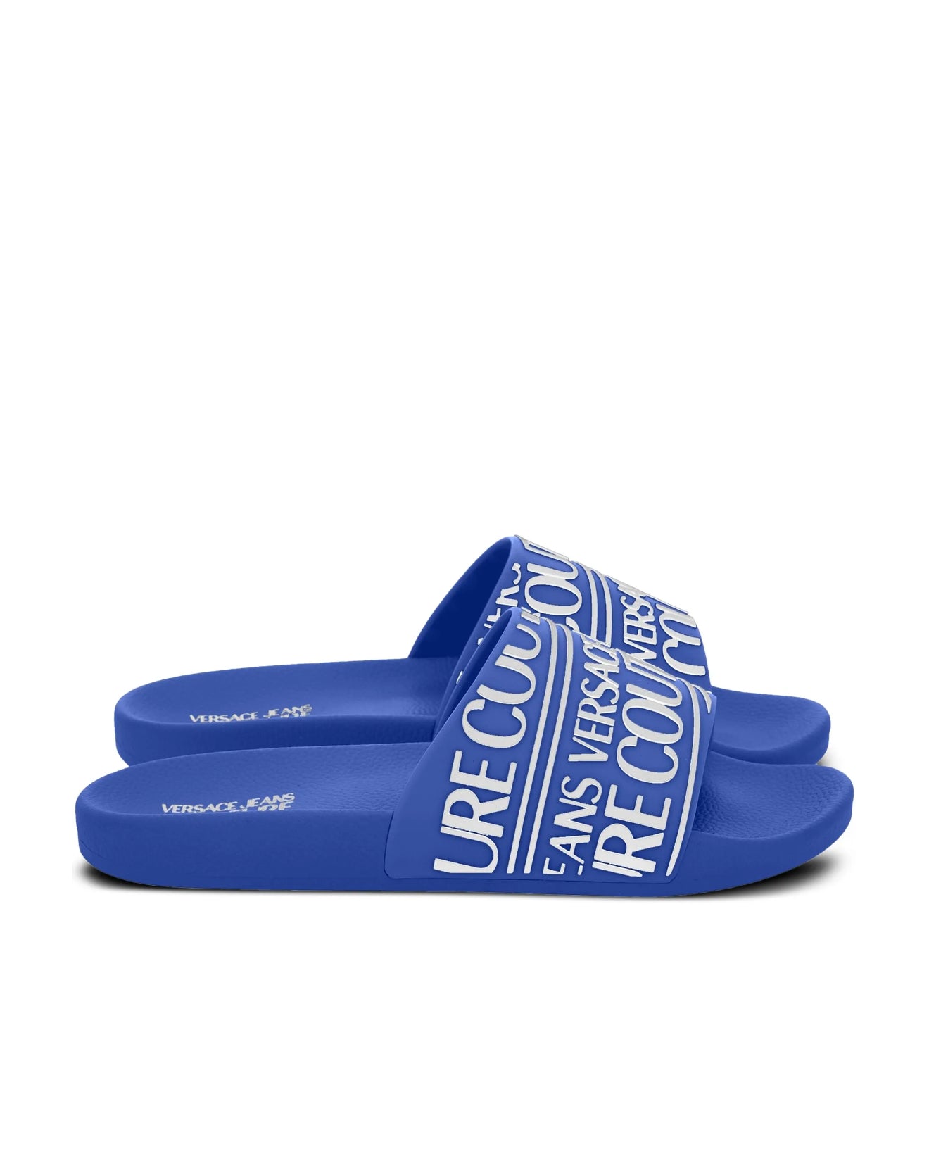 Versace Jeans Couture Logo-embossed slides