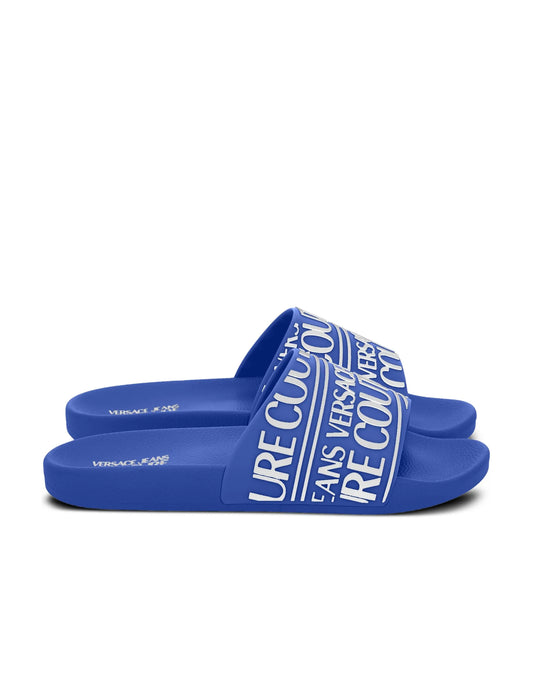 Versace Jeans Couture Logo-embossed slides