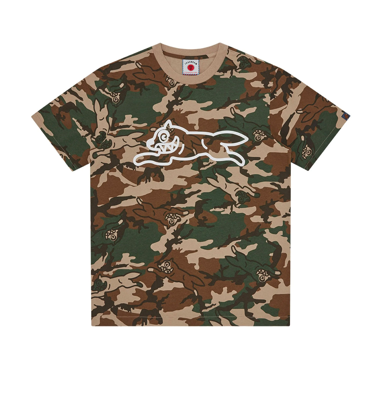 ICECREAM
Camouflage-print T-shirt