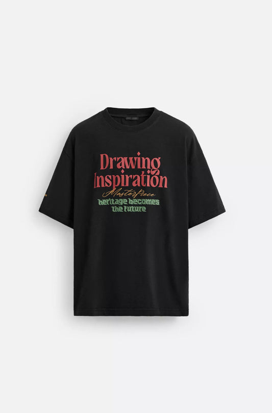 WASHED PRINT T-SHIRT