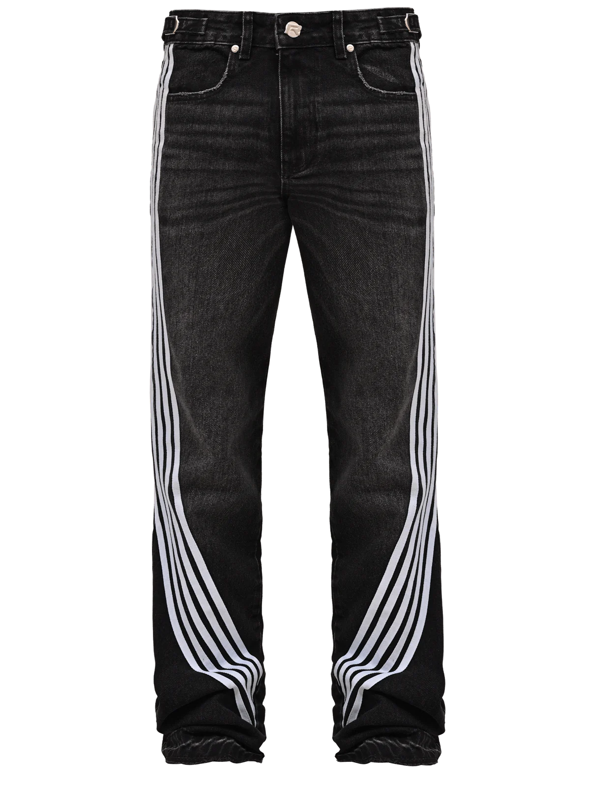 RACER FLARE DENIM - BLACK