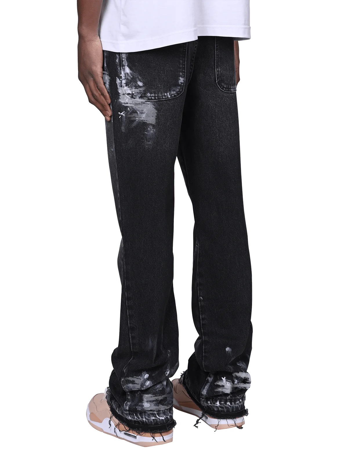 FLARE PAINTERS DENIM - BLACK