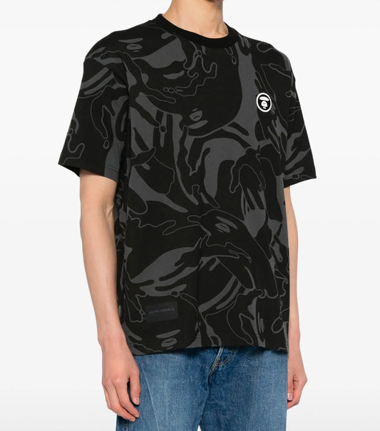 AAPE BY *A
BATHING APE®️
Camouflage-print Milo cotton T-shirt