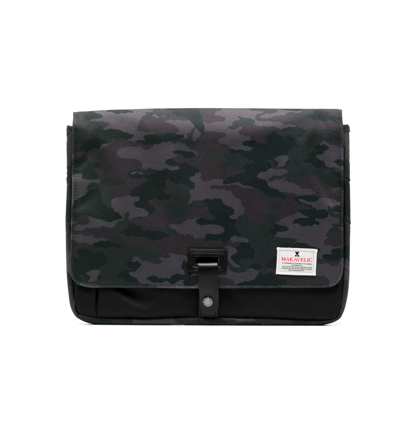 Makavelic
Camouflage print flap laptop bag
