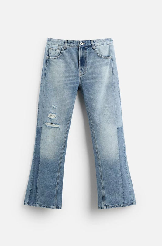 RIPPED FLARE FIT JEAN