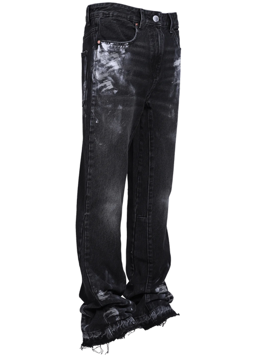 FLARE PAINTERS DENIM - BLACK