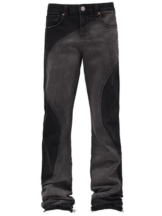 WAVE FLARE DENIM - BLACK