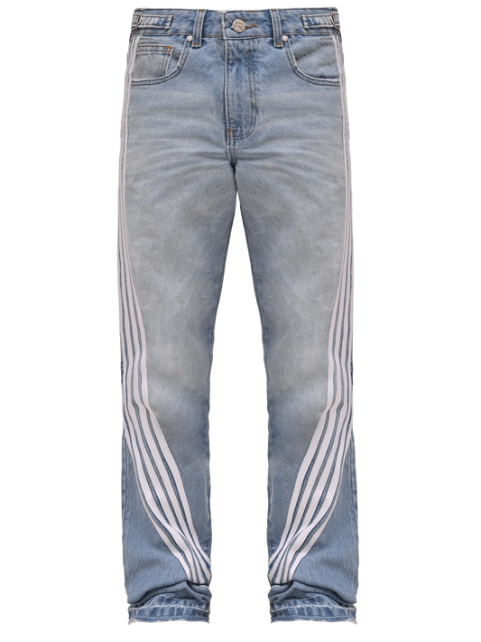 RACER FLARE DENIM - LIGHT STONE