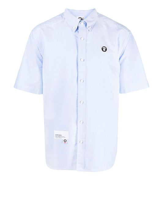 AAPE BY *A
BATHING APE®️
Logo-detail short-sleeve cotton shirt